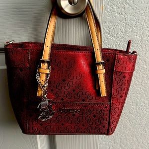 Guess Red Sparkle Purse